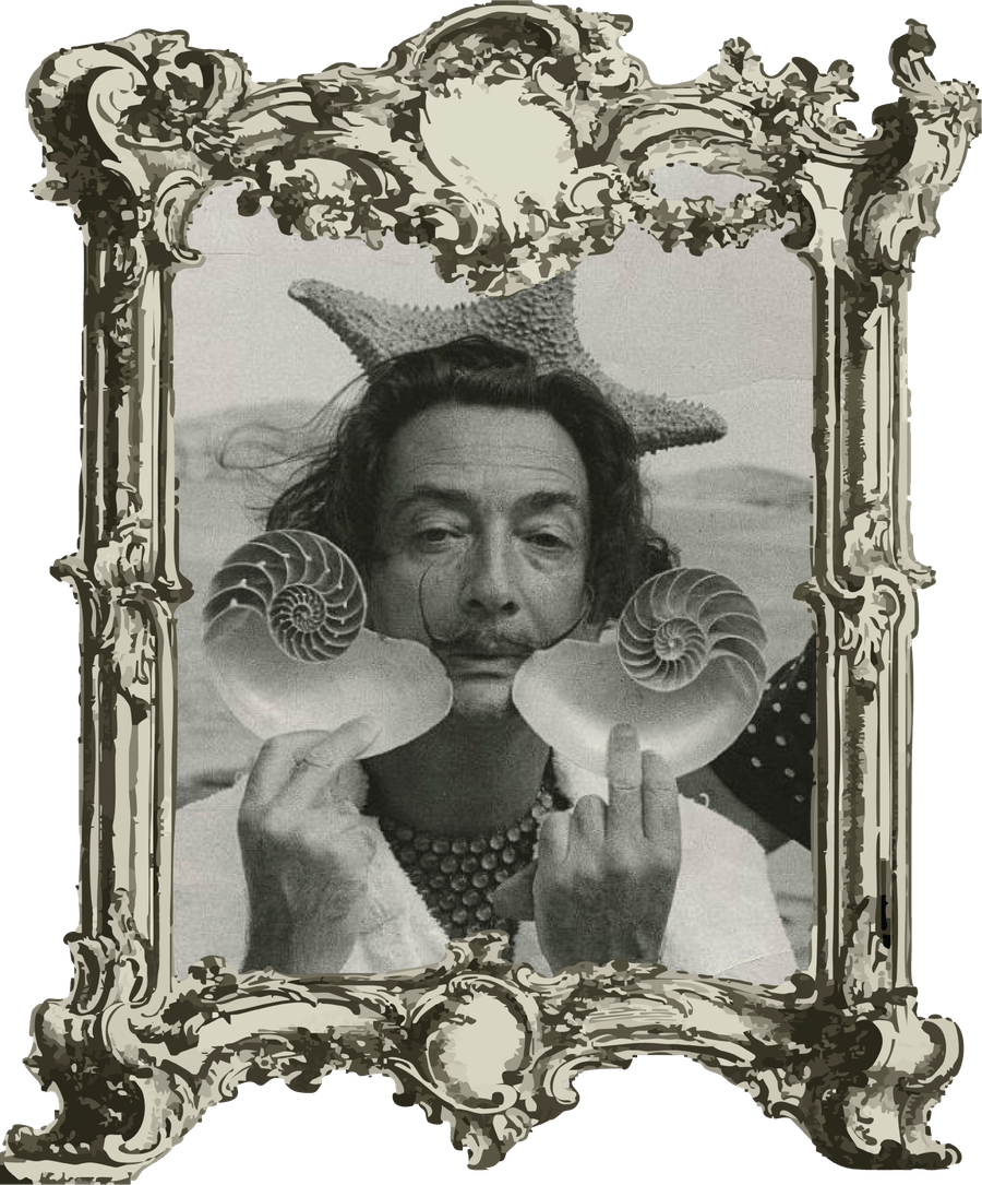 Salvador Dalí portrait